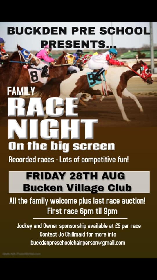 Race Night Fundraiser Buckden Preschool Race Night Fundraiser Buckden Preschool